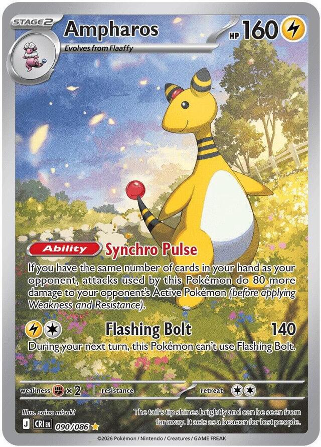 Ampharos #090/086 Pokemon Chaos Rising
