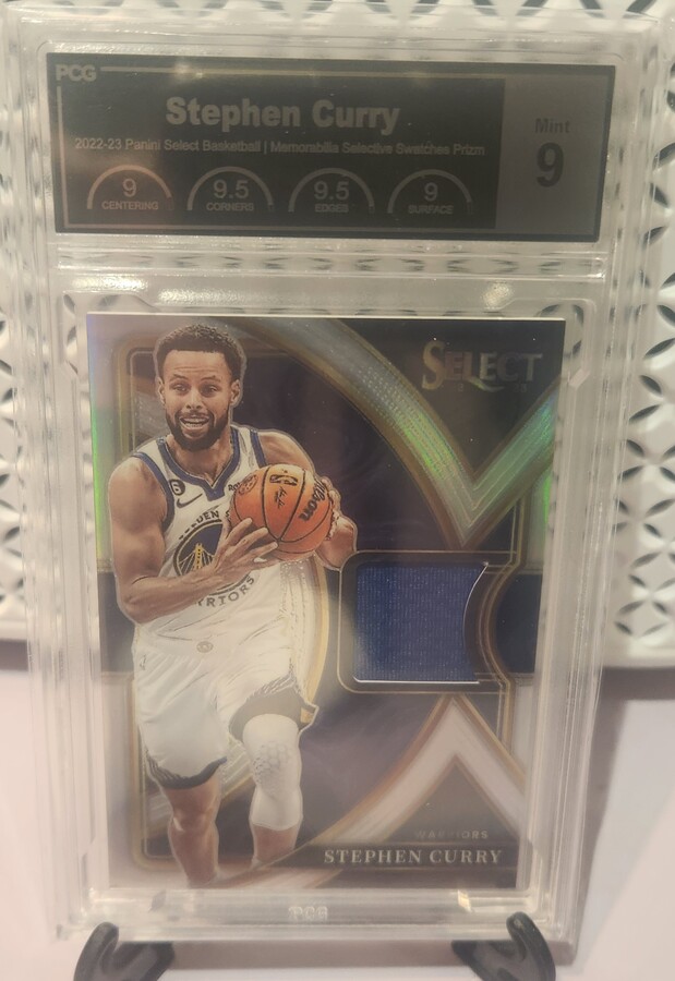 Stephen Curry #SS-SC 2022 Panini Select Selective Swatches PCG 9 Mint