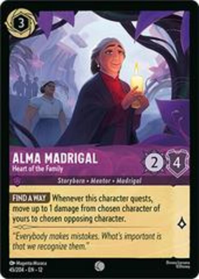 Disney Lorcana: Wilds Unknown COMMON FOIL Alma Madrigal - Heart Of The Family #45/204