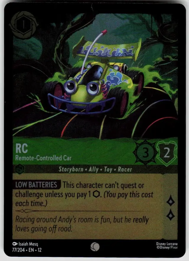 Disney Lorcana: Wilds Unknown COMMON FOIL RC - Remote Controlled Car #77/204