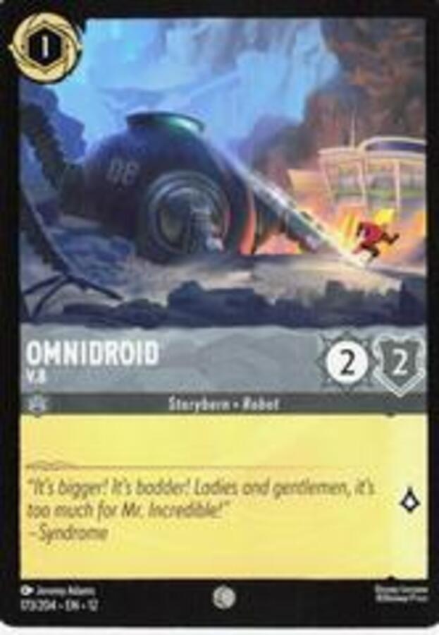 Disney Lorcana: Wilds Unknown COMMON Omnidroid - V.8 #173/204