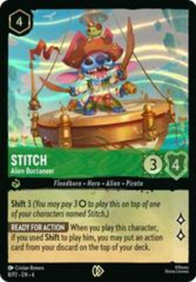 Disney Lorcana: Azurite Sea PROMO Stitch - Alien Buccaneer #8/P2