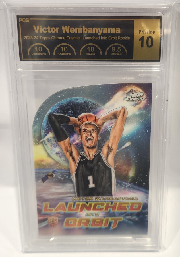 Victor Wembanyama #LIO-1 2023 Topps Cosmic Chrome Launched Into Orbit PCG Pristine 10