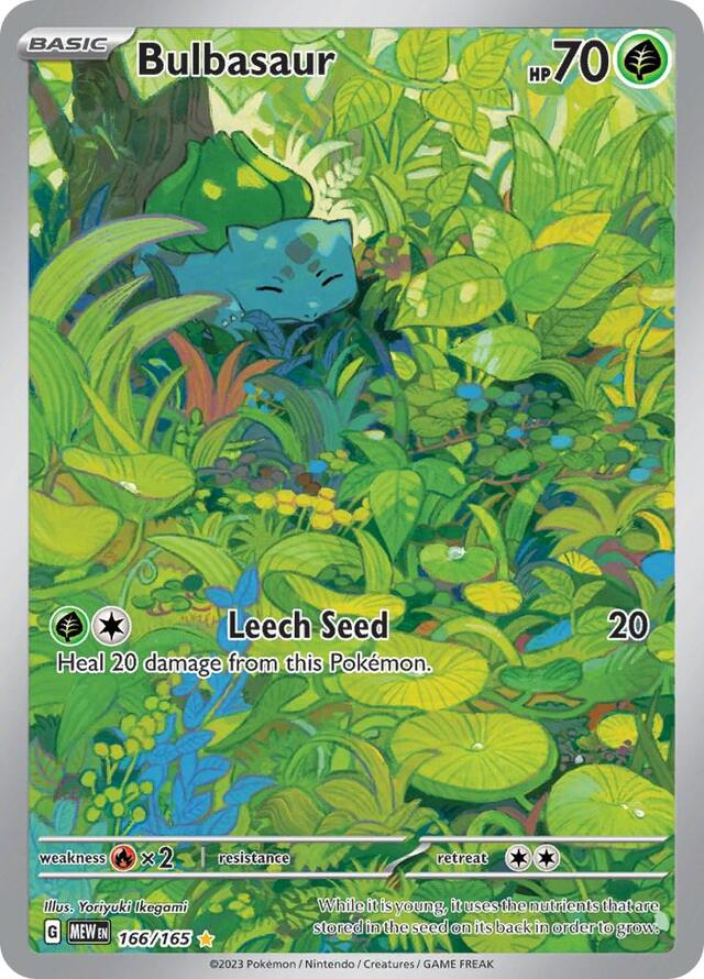 Pokemon TCG: Bulbasaur #166/165 Pokemon Scarlet & Violet 151