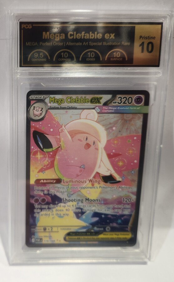 Pokemon TCG: Mega Clefable ex #119/088 Pokemon Perfect Order PCG Pristine 10