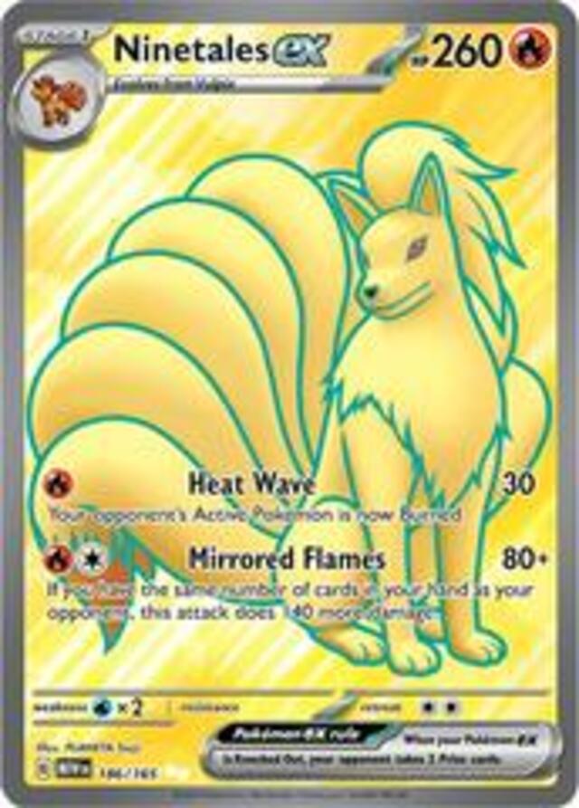 Ninetales ex #186 Pokemon Scarlet & Violet 151