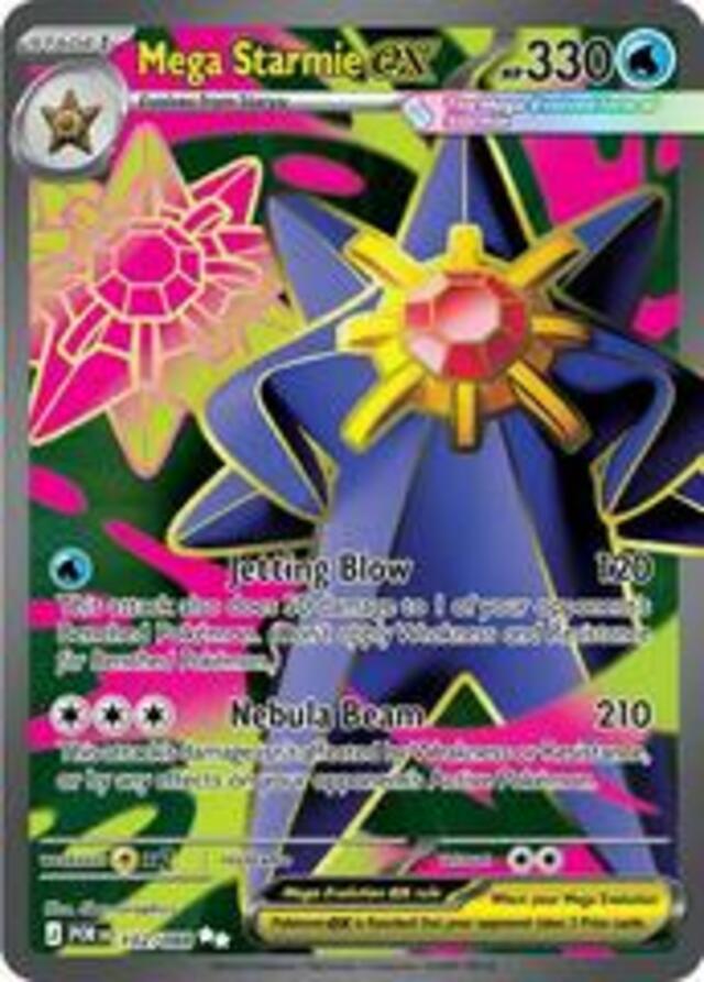 Mega Starmie ex #102 Pokemon Perfect Order