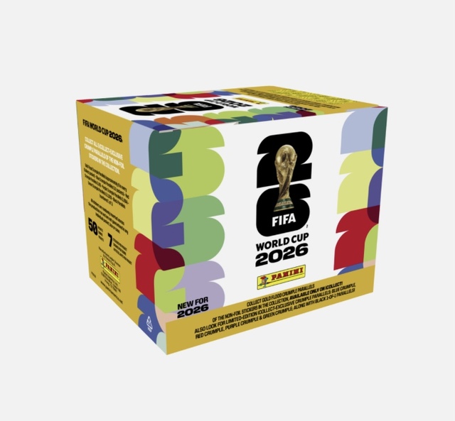 Panini FIFA World Cup 2026™ Official Sticker Collection US Edition Gold Crumple Box - 50 Count Box