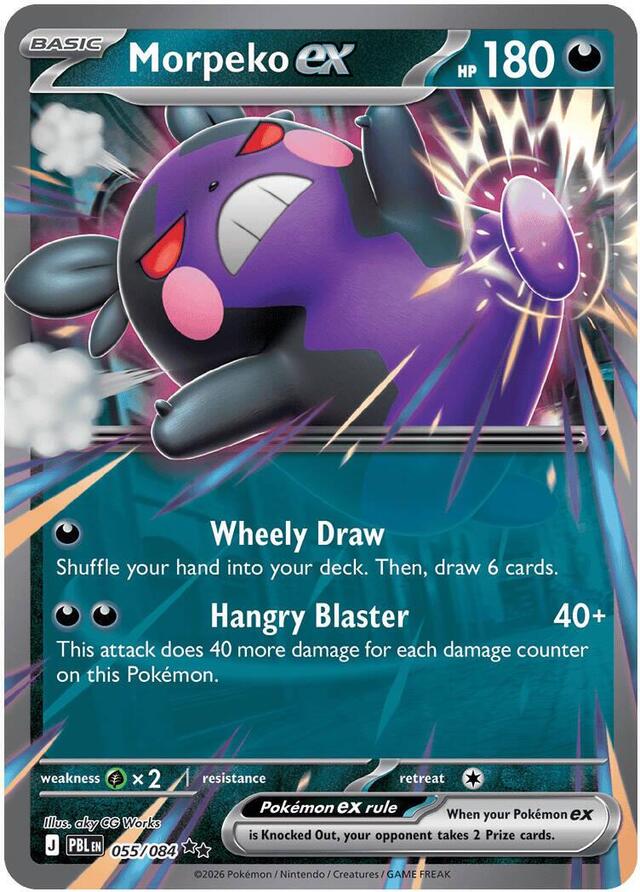 Pokemon TCG: Morpeko ex #055/084 Pokemon Pitch Black