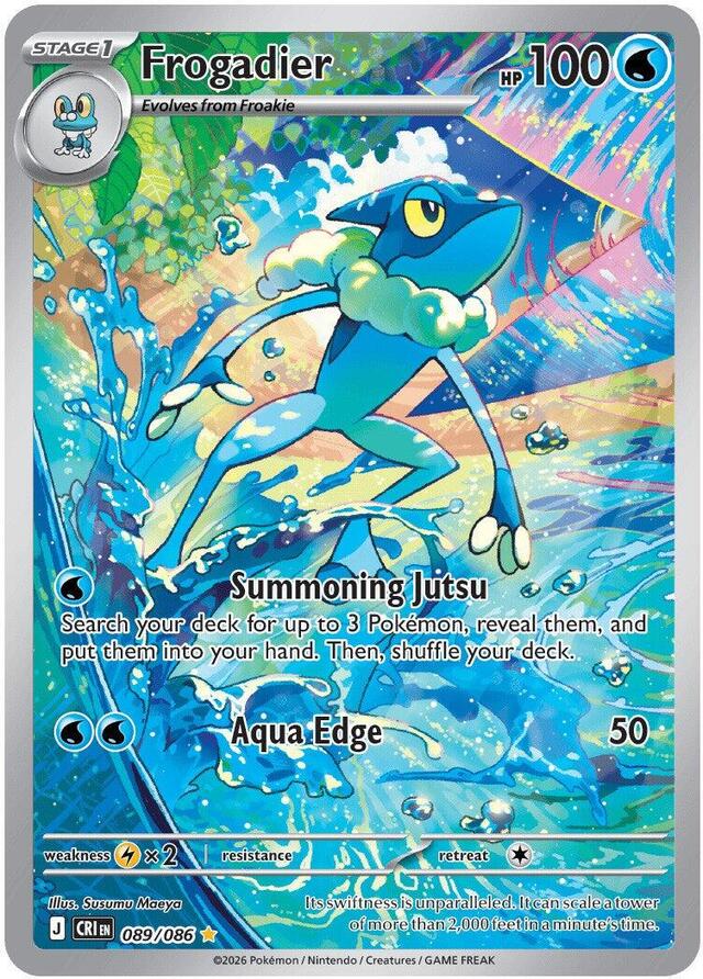 Pokemon TCG: Frogadier #089/086 Pokemon Chaos Rising