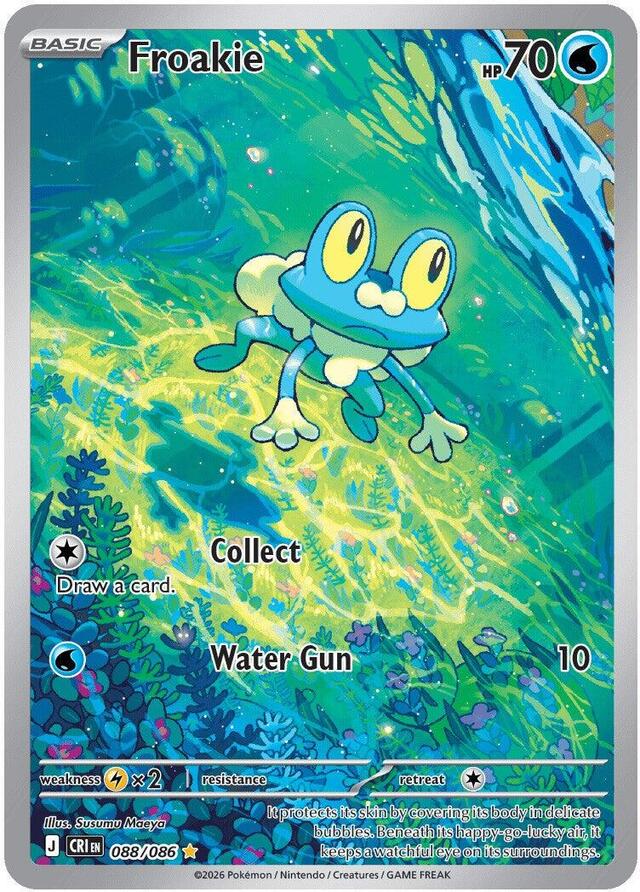 Pokemon TCG: Froakie #088/086 Pokemon Chaos Rising
