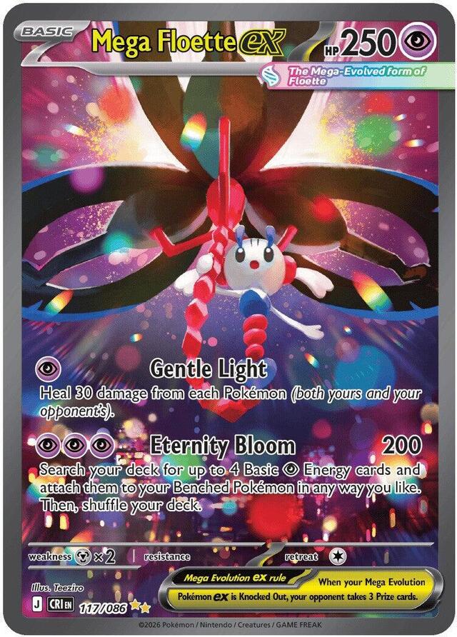 Pokemon TCG: Mega Floette ex #117/086 Pokemon Chaos Rising