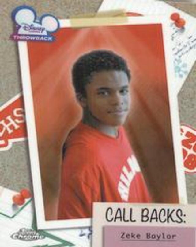 Topps Disney Chrome 2026: High School Musical 20th Anniversary - Zeke Baylor #HSM-9