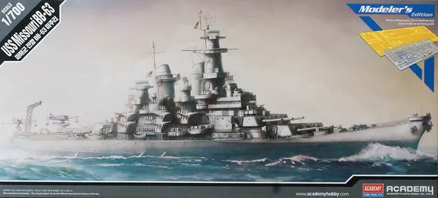 USS Missouri BB-63 Modeler's Edition Kitset - Academy 1/700
