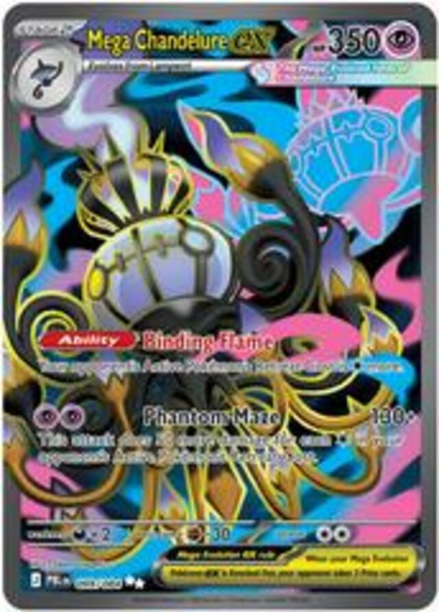 Mega Chandelure ex #99 Pokemon Pitch Black