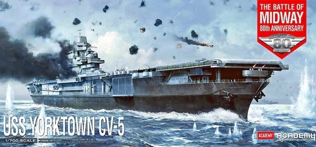 Academy 1:700th scale Ships – USS Yorktown CV-5 ‘The Battle of Midway 80th Anniversary – 14229