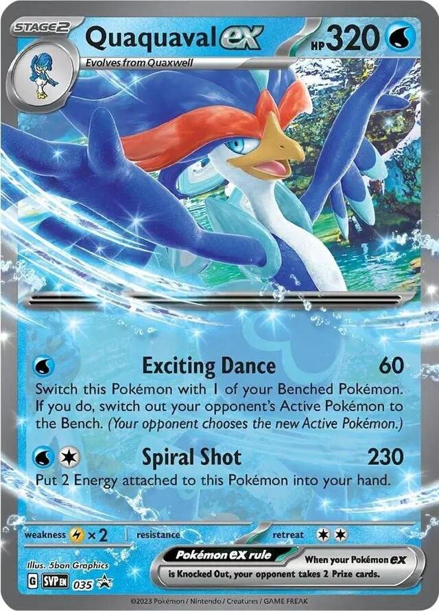Pokemon TCG: Quaquaval ex #35 Pokemon Promo