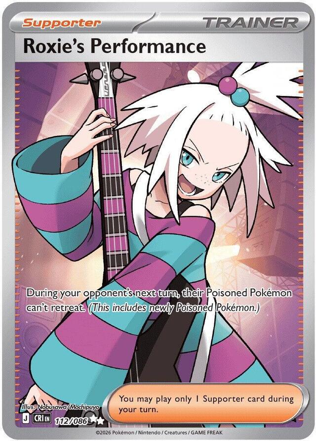 Pokemon TCG: Roxie's Performance #112/086 Pokemon Chaos Rising