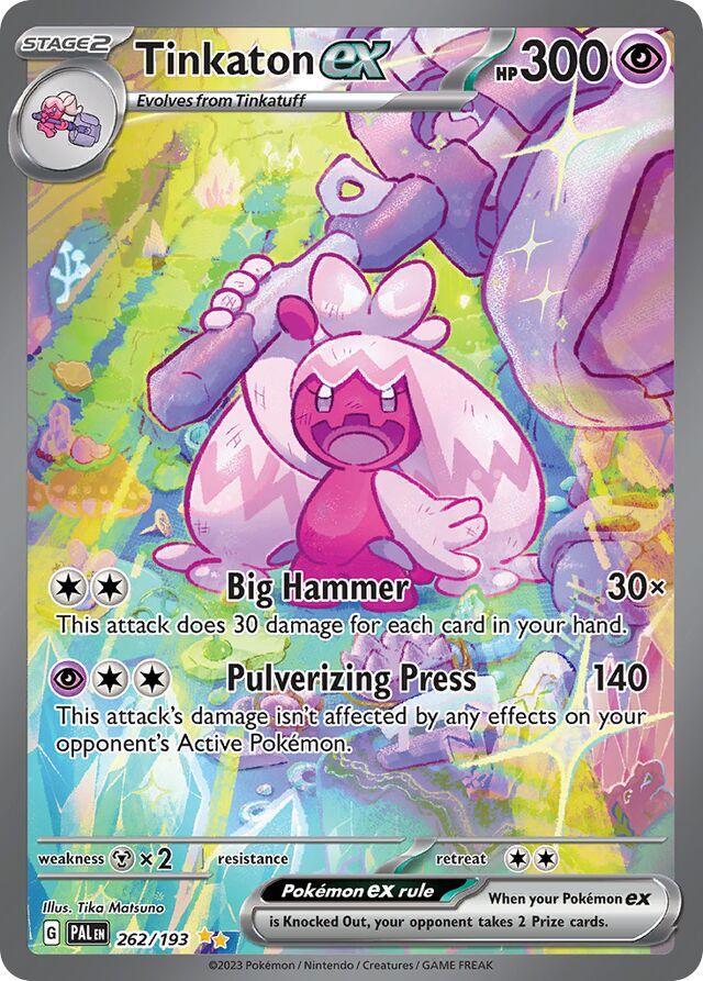 Pokemon TCG: Tinkaton ex #262/193 Pokemon Paldea Evolved