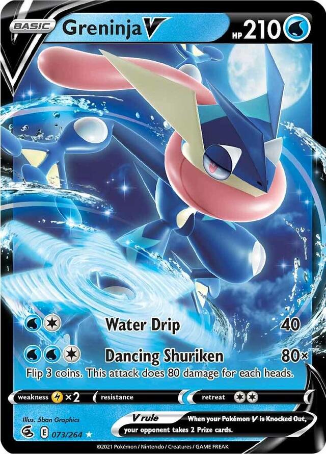 Pokemon TCG: Greninja V #73 Pokemon Fusion Strike