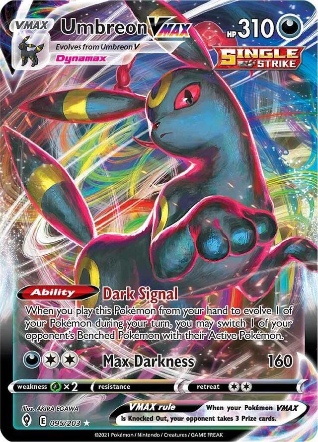 Pokemon TCG: Umbreon VMAX #95 Pokemon Evolving Skies