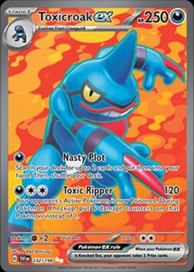 Pokemon TCG: Toxicroak ex #232 Pokemon Scarlet & Violet