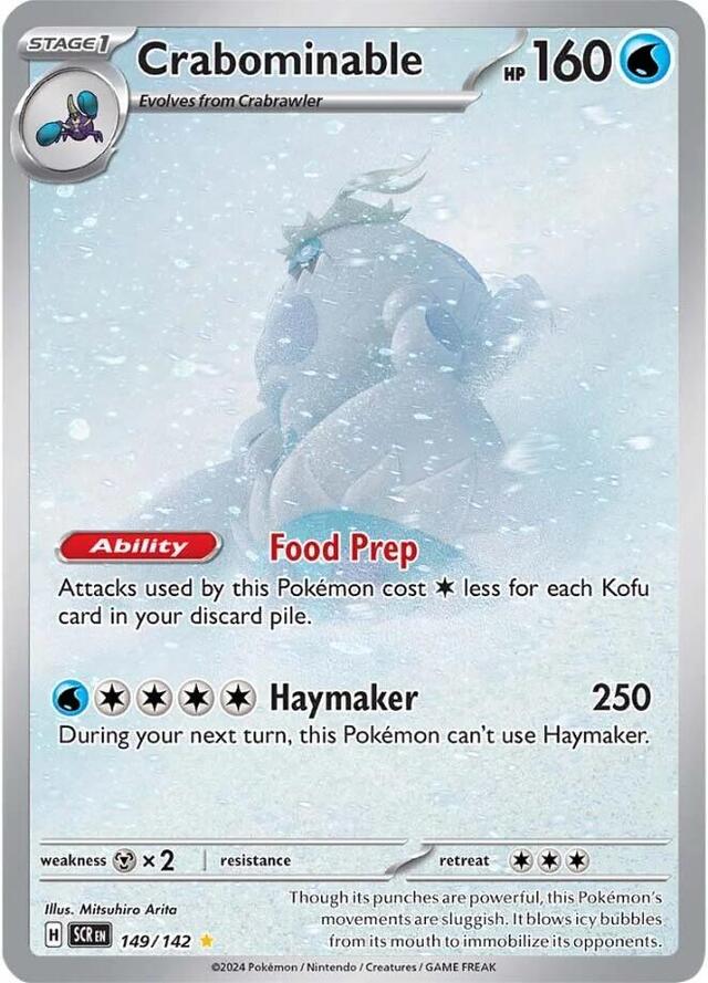 Pokemon TCG: Crabominable #149 Pokemon Stellar Crown