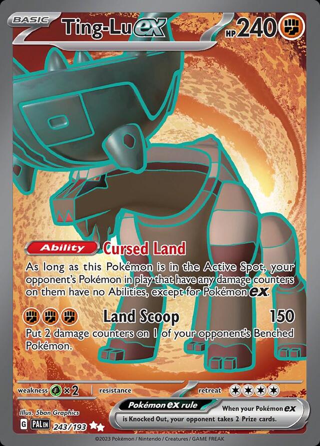 Pokemon TCG: Ting-Lu ex #243 Pokemon Paldea Evolved