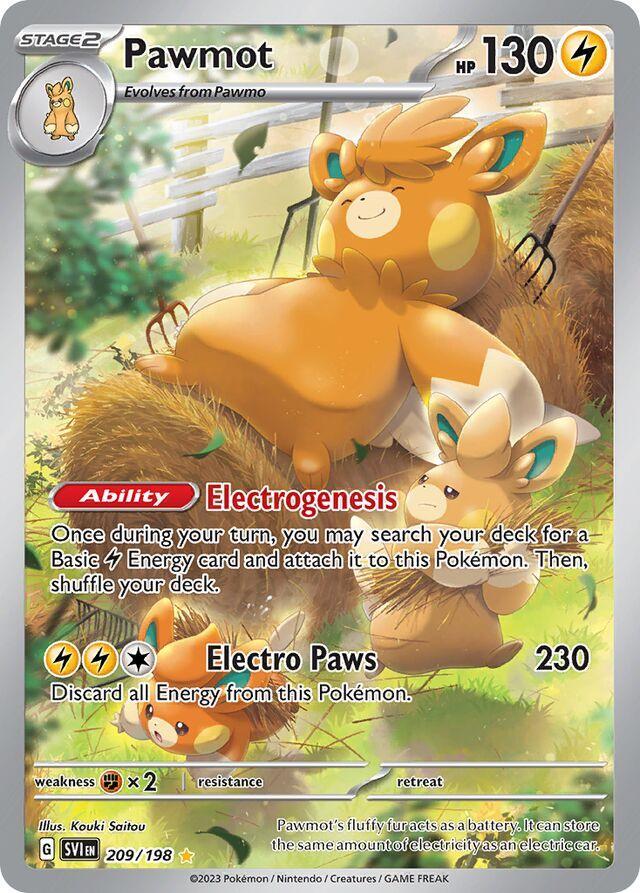 Pokemon TCG: Pawmot #209 Pokemon Scarlet & Violet