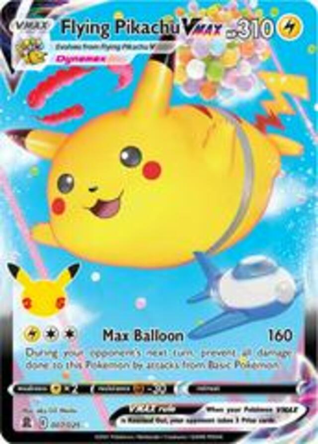 Pokemon TCG: Flying Pikachu VMAX #7 Pokemon Celebrations