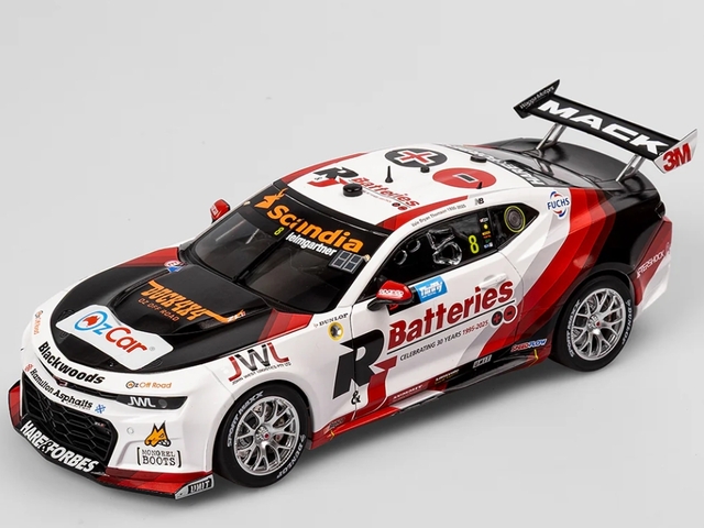 Authentic Collectables 1:18 Brad Jones Racing R&J Batteries #8 Chevrolet Camaro ZL1 - 2025 Supercars Championship Season