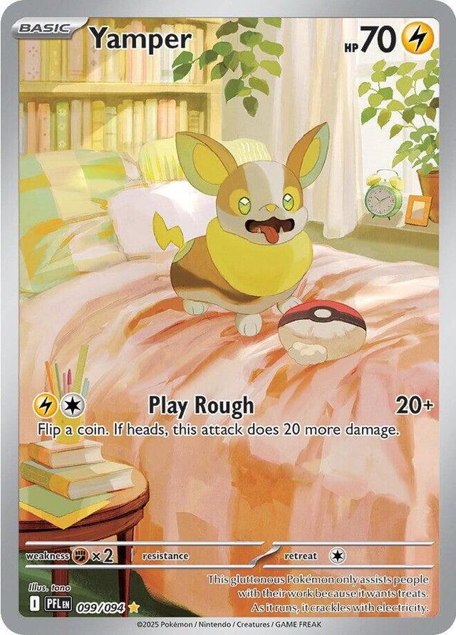 Pokemon TCG: Yamper #99 Pokemon Phantasmal Flames