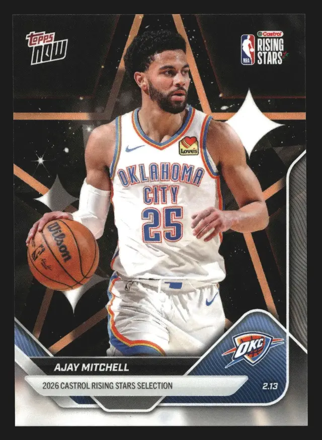 2026 Topps Now Rising Stars #RS17 Ajay Mitchell