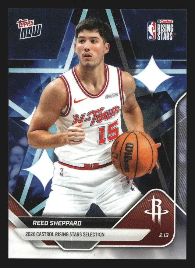 Reed Sheppard #10 2026 NBA Topps Now Rising Stars