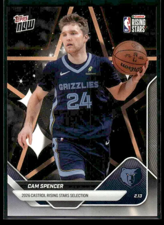 Cam Spencer #14 2026 NBA Topps Now Rising Stars