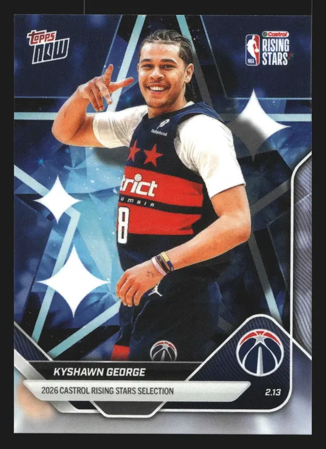 Kyshawn George #21 2026 NBA Topps Now Rising Stars