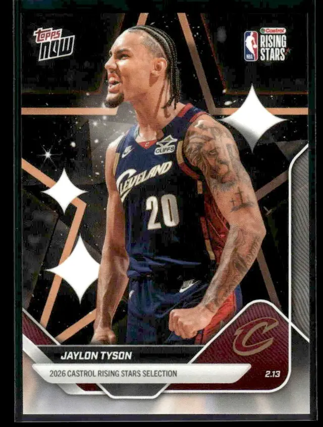 Jaylon Tyson #20 2026 NBA Topps Now Rising Stars