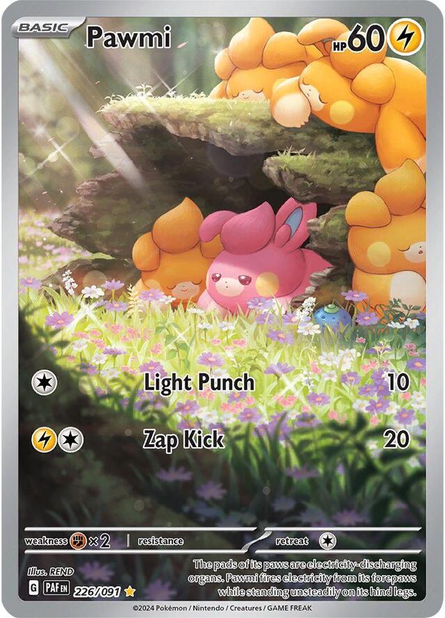 Pokemon TCG: Pawmi #226 Pokemon Paldean Fates