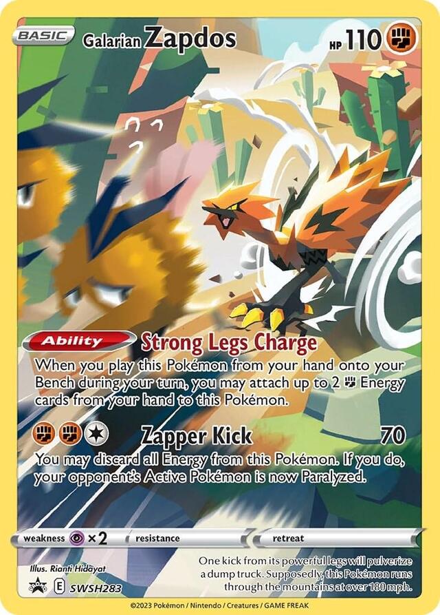 Pokemon TCG: Galarian Zapdos #SWSH283 Pokemon Promo