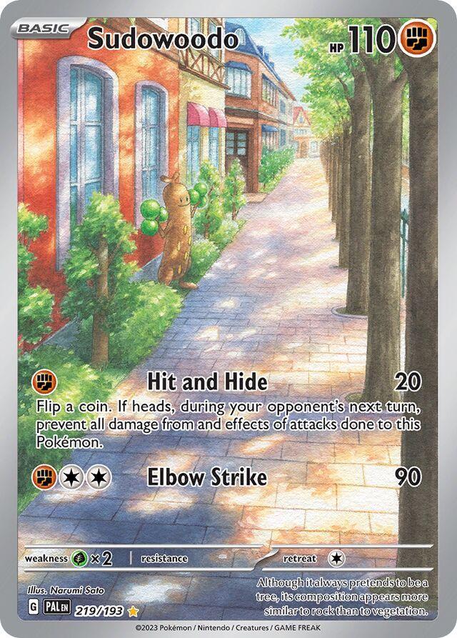 Pokemon TCG: Sudowoodo #219 Pokemon Paldea Evolved