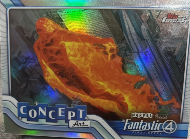 Topps Marvel 2026 Finest Fantastic Four: Concept Art - Human Torch #CA-03
