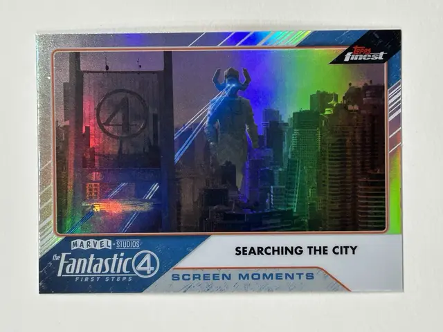 Topps Marvel 2026 Finest Fantastic Four: Screen Moments - Searching The City #SM-15