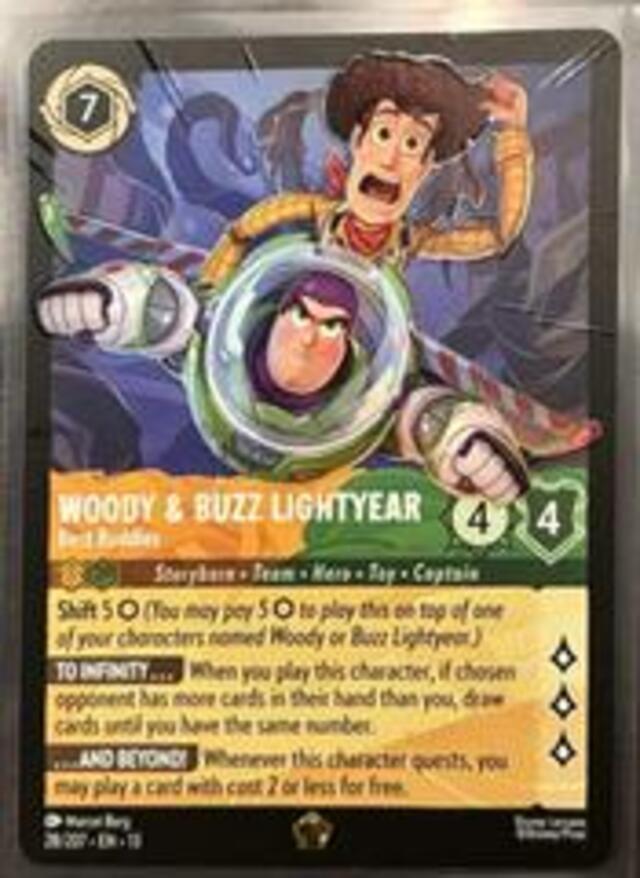 Disney Lorcana: Attack Of The Vine LEGENDARY Woody & Buzz Lightyear #28/207