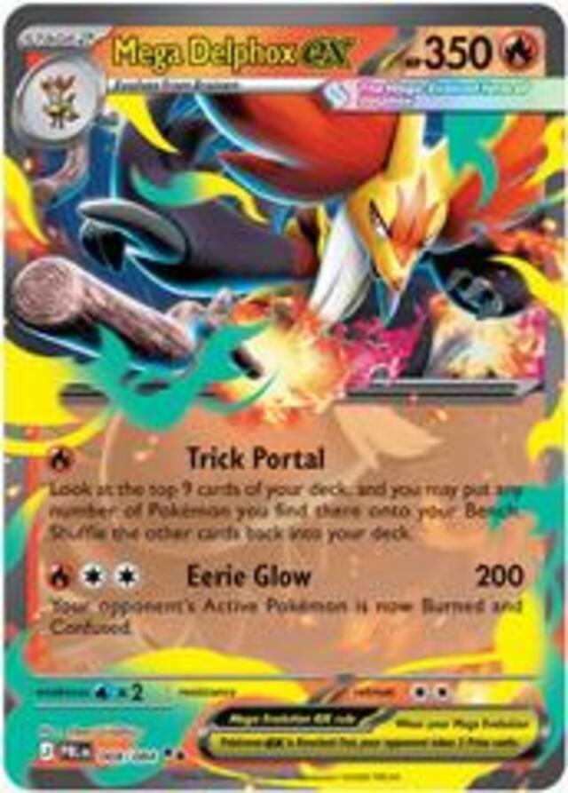 Pokemon TCG: Mega Delphox ex #8 Pokemon Pitch Black