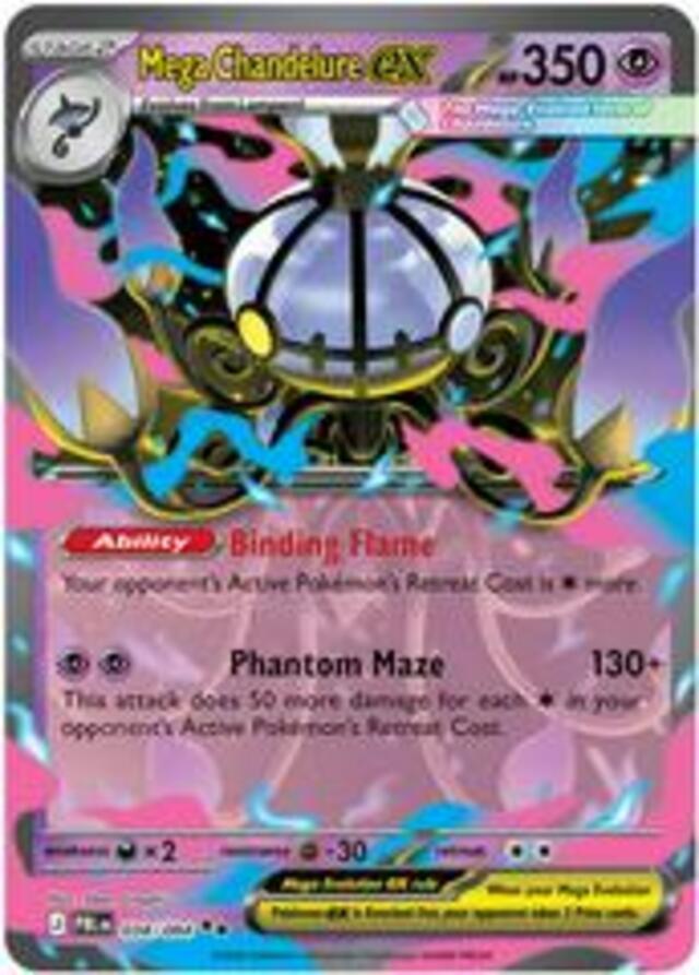 Pokemon TCG: Mega Chandelure ex #38 Pokemon Pitch Black