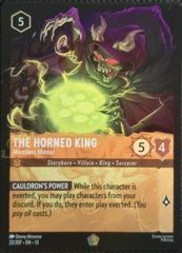 Disney Lorcana: Attack Of The Vine LEGENDARY The Horned King - Merciless Master #22/207