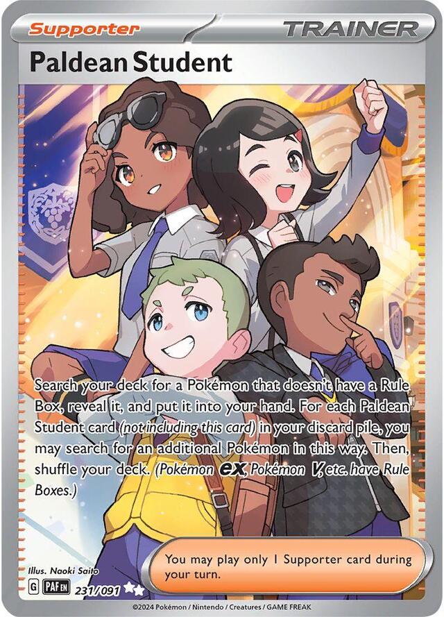 Pokemon TCG: Paldean Student #231 Pokemon Paldean Fates