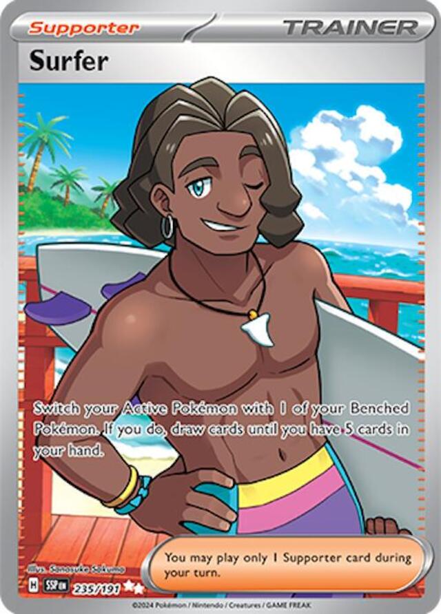 Pokemon TCG: Surfer #235 Pokemon Surging Sparks