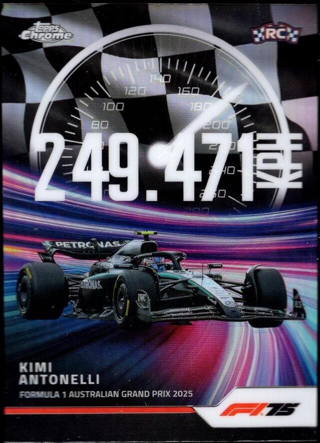 Kimi Antonelli #TS-4 2025 Topps Chrome Formula 1 Top Speed