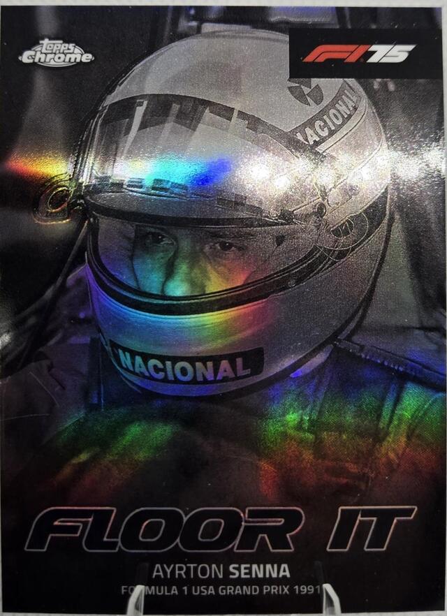 Ayrton Senna #FI-10 2025 Topps Chrome Formula 1 Floor It